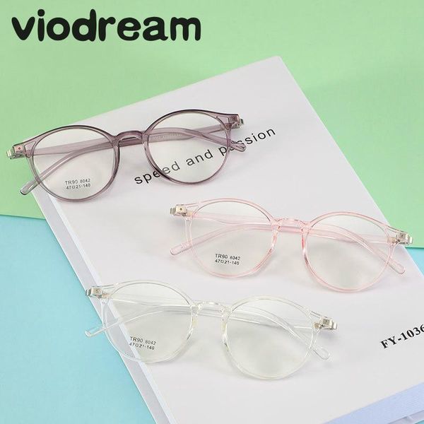 

fashion sunglasses frames viodream plastic titanium tr90 full spectacle frame round optical prescription eyewear eyeglass oculos de g, Black