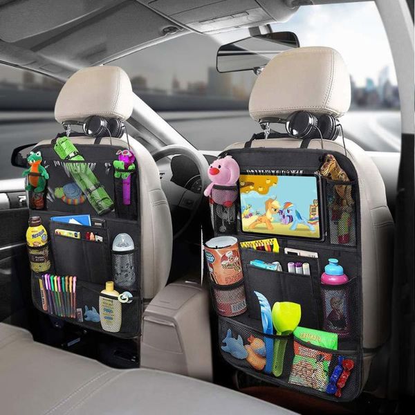 

storage bags universal car seat back organizer multi-pocket bag tablet holder automobiles interior accessory stowing tidying
