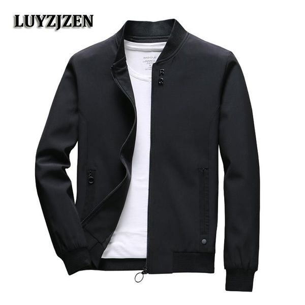 

men's jackets men arrival casual solid jacket mens fashion streetwear spring autumn jaqueta slim fit outwear k14, Black;brown