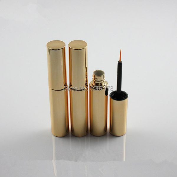 

storage bottles & jars 20/50/100pcs 8ml gold empty liquid eye liner tube lash vial eyelash bottle eyeliner container make up high-grade