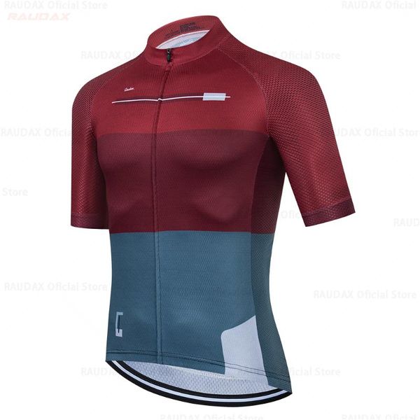 

racing jackets cycling clothing 2022 men raudax short sleeve ropa ciclismo summer jersey triathlon bike uniform shirts, Black;red