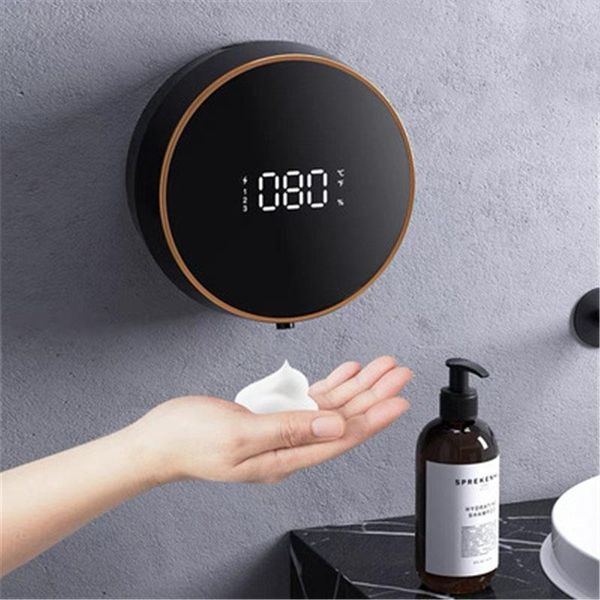 

liquid soap dispenser ipx5 bathroom foam wall-mounted for kitchen full-screen display 300ml shower gel detergent shampoo saboneteira