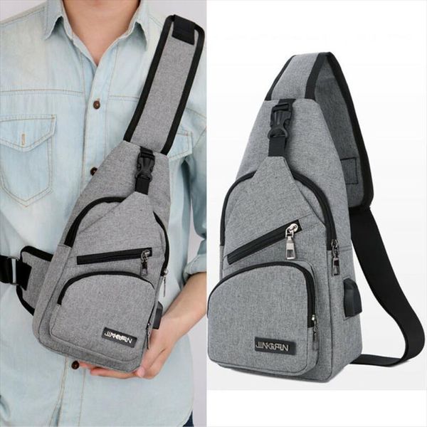 

male shoulder bags usb charging crossbody men anti theft chest bag school summer short trip messengers arrival