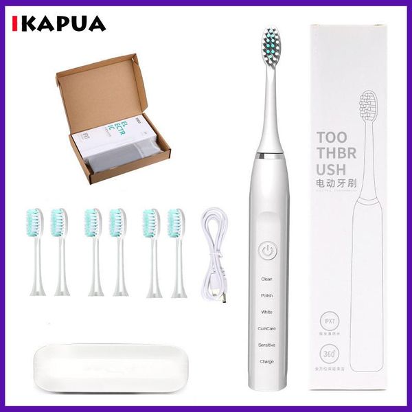 

smart electric toothbrush household sonic rechargeable waterproof gift vibration soft wholesale