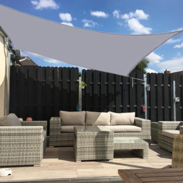 

garden decorations sun shade sail waterproof uv block windshield canopy cover gray/beige for outdoor patio yard supplies
