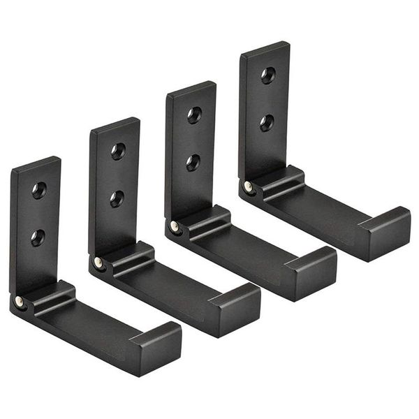 

hooks & rails foldable wall mount bracket hook aluminum cloth hanger earphone