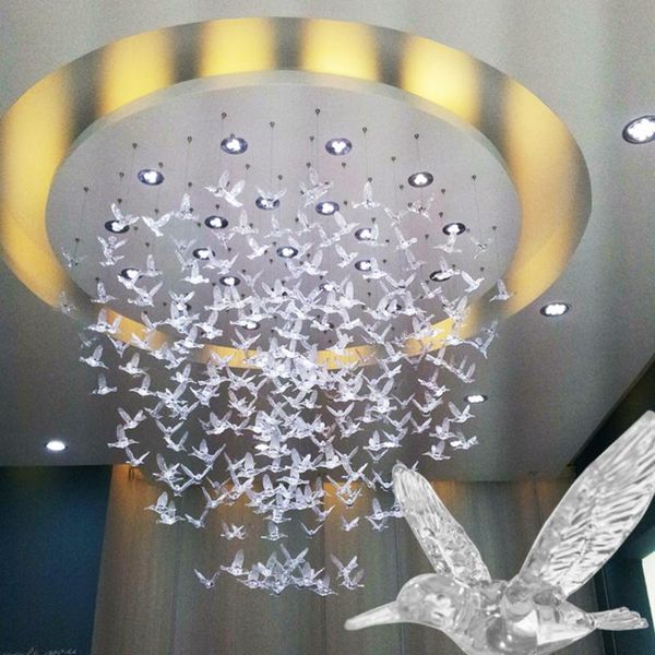 

decorative objects & figurines acrylic birds hanging decoration ornament for wedding home ceiling bedroom window