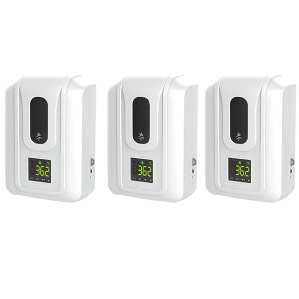 

automatic touchless wall mounted soap dispenser,induction infrared sensor measurement alarm 3l liquid dispenser