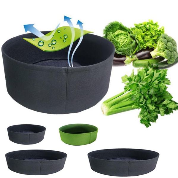 

planters & pots black grow bags pot for plant flower vegetable home gardening tools strawberry fabric planting jardin planter bag