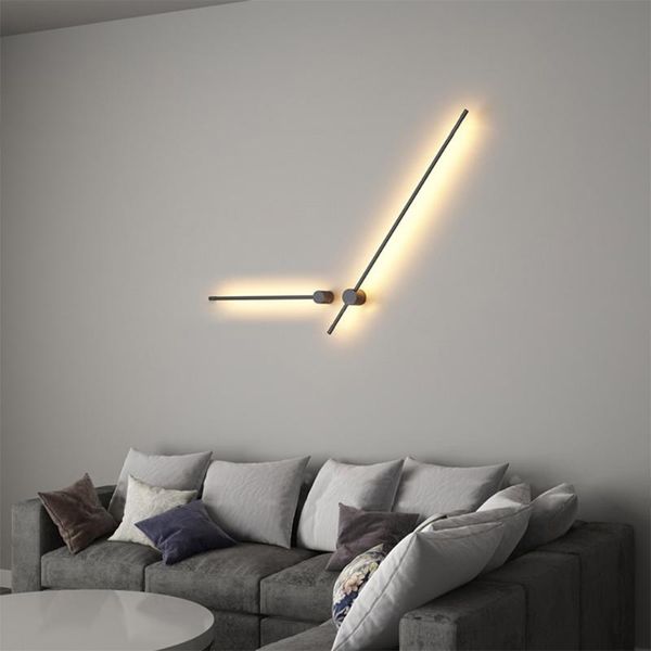

wall lamp led modern simple home indoor decoration lighting sconce pvc for bath corridor bedroom creative