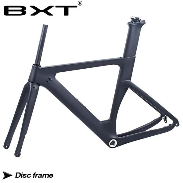

bike frames t800 carbon disc brake road frame 1-1/2" tapered racing frame+road fork+seatpost+headset