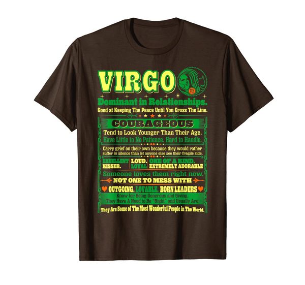 

virgo zodiac dominant in relationship tshirt, White;black