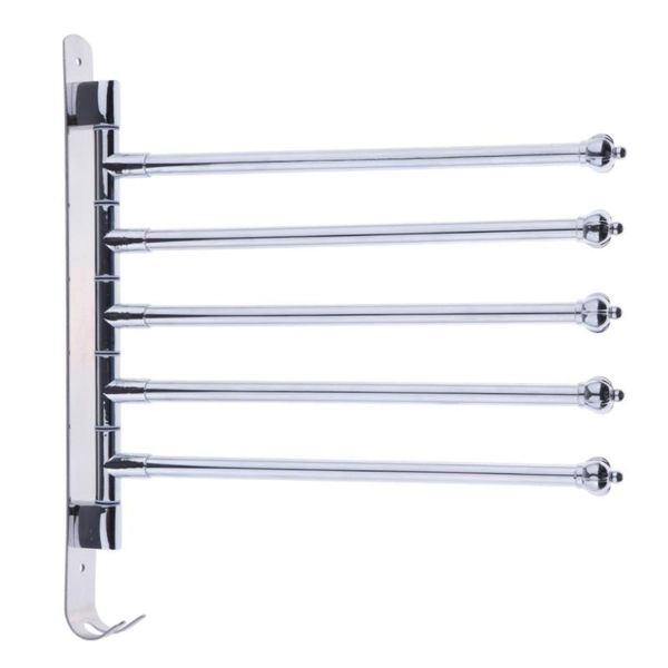 

bathroom storage & organization stainless steel swivel towel rack bar holder bath hanger wall mounted for home el use