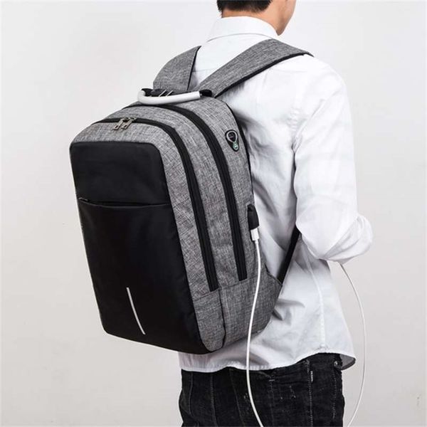 

backpack for men business waterproof multi-function bag for lap15.6 inch usb charging casual oxford cloth rucksack man 210929