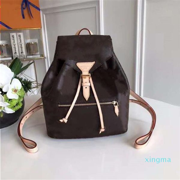 

with leather bags backpack lady girl genuine letters flower fashion handbag