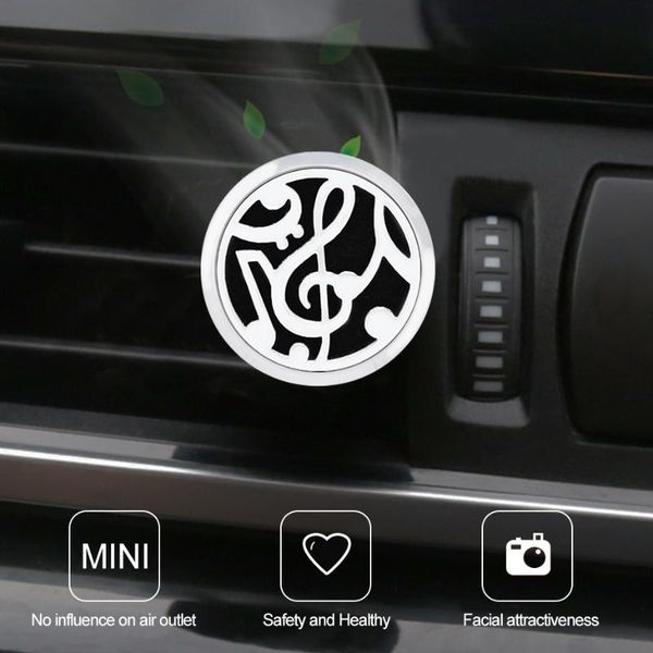 

car accessories air freshener fragrance for auto interior decoration bottle clip 30mm zinc alloy diffuser solid jewelry gift
