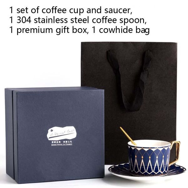 

mugs ceramic bone china european small luxury coffee cup and saucer set retro flower tea garland delivery gift box ins wind