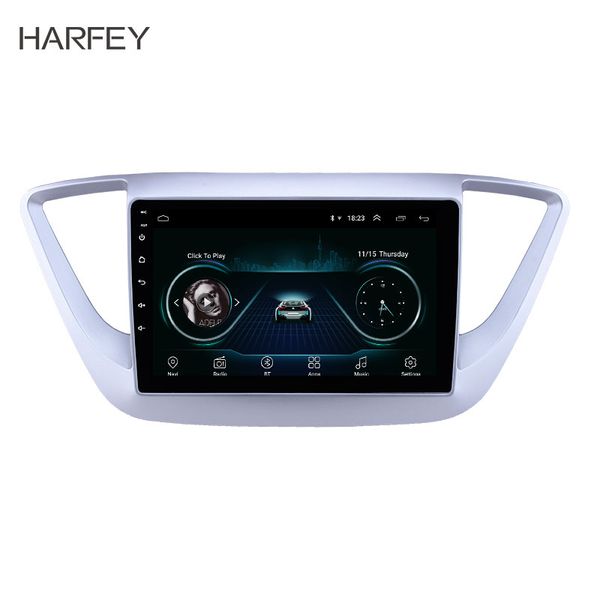 

car dvd hd touchscreen player 9" android gps navi radio for hyundai verna-2016 with bluetooth aux music support dvr carplay obd swc