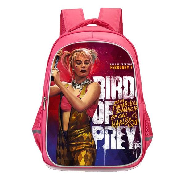 

school bags girls quinn print casual mochila escolar backpack bag for teenager girl nylon waterproof backpacks female