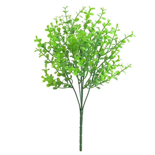 

artificial plant leaf home greenery centerpiece wedding party plastic leaves decoration decorative flowers & wreaths
