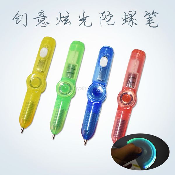 

2022 toyshop 2021 interesting toy fingertip rotating spinner gyro pen gloves led luminous office adhd edc anti stress kinetic desk toys