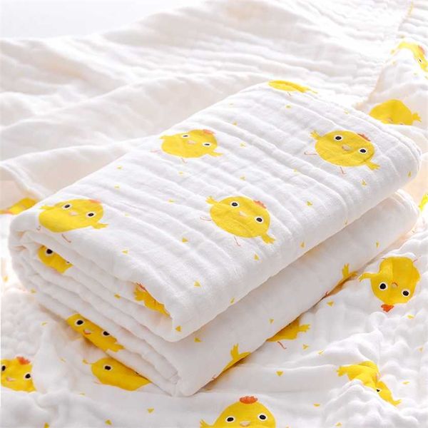 

baby bath towel cotton four layer gauze born summer thin baby products children's cover blanket 220209