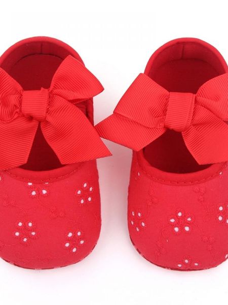

first walkers baby girls elastic band shoes breathable anti-slip casual bowknot princess toddler soft soled cotton