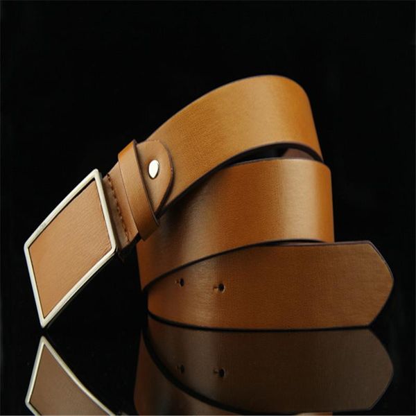 

belts men's sticking skin alloy plate buckle belt designer casual retro smooth cowboy, Black;brown