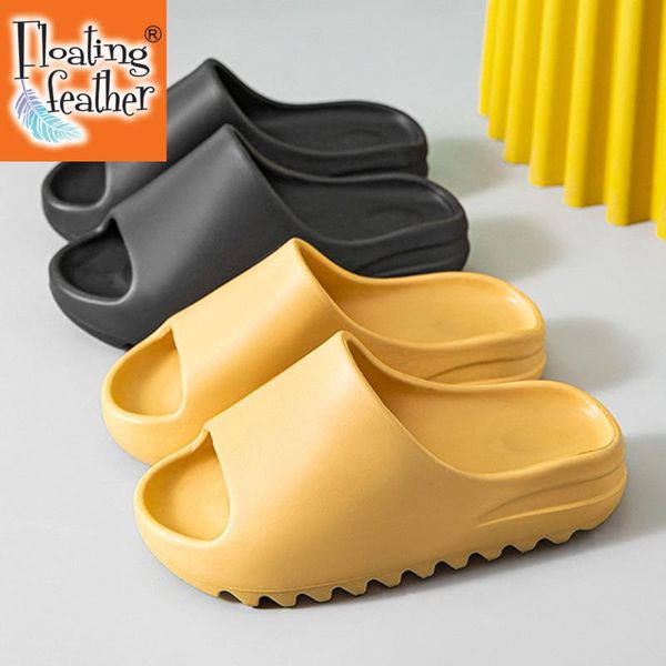 

slippers summer home women heel 4cm thick bottom serrated sole non slip bathroom ladies slides indoor couples platform, Black