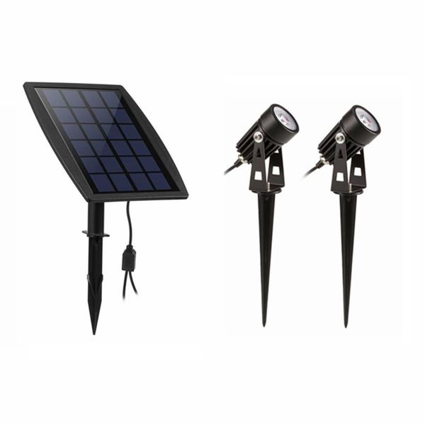 

solar lamps 3w led landscape lamp waterproof outdoor spotlight for backyard driveway patio gardens lawn