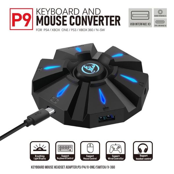 

keyboard mouse combos p9 universal and converter usb connection & adapter set for pc desknotebook