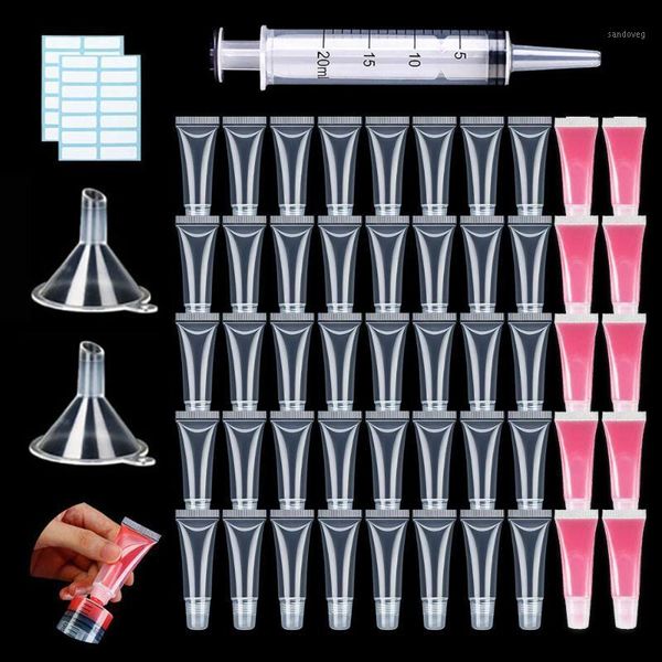 

storage bottles & jars 10/30/50pcs label sticker squeezable diy lip gloss cosmetic container sub-bottle refillable bottle makeup tool