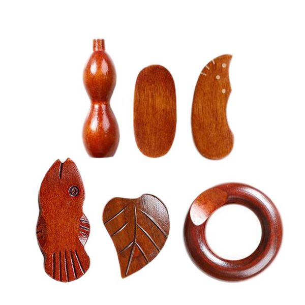 

chopsticks 6pcs creative rest wooden holders fork spoon racks