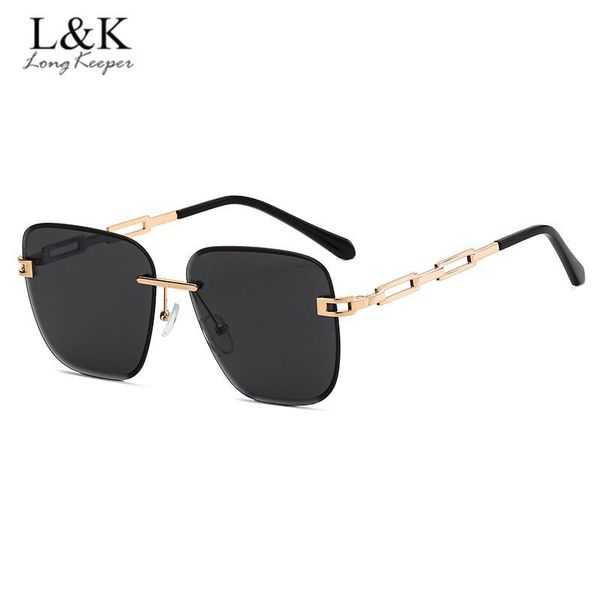 

sunglasses vintage gradient women gafas de sol mujer fashion oversize square eyeglasses female rimless eyewear outdoor, White;black