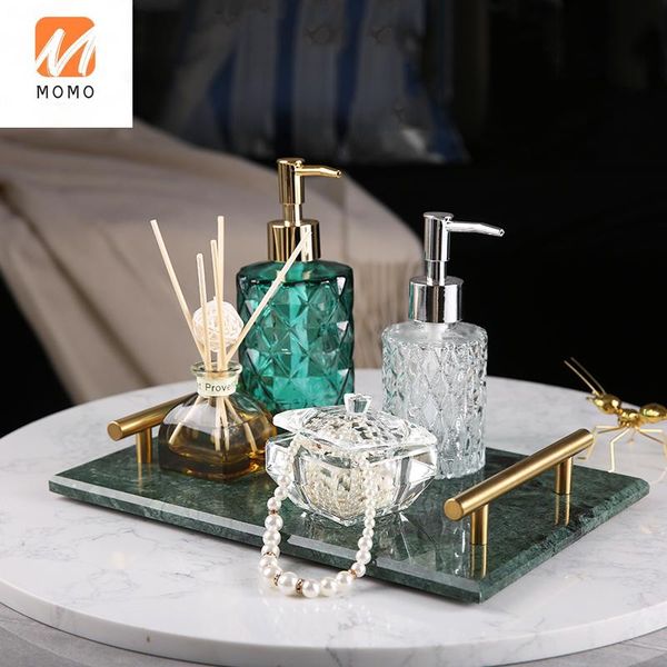 

bathroom wash basin decoration tray rectangular table set storage bottles & jars