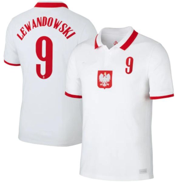 

men's t-shirts 20 21 poland shirt lewandowski krychowiak grosicki zielinski piszczek home away adults size s-3xl men, White;black