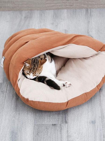 

cat beds & furniture cave sleeping snail design shell sleep deep bed tread for pets winter heat and shape