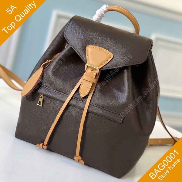 

montsouris pm bags backpack women genuine leather canvas luxurious original quality shoulderbag with box b027