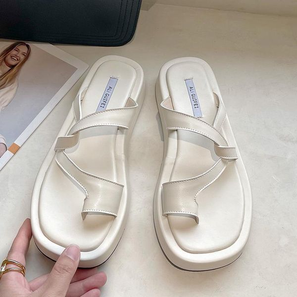 

women slippers flip flops shoes summer female sandals woman flat with slides fashion for ladies outside shose, Black