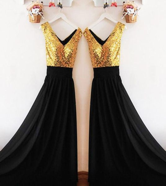 

bridesmaid dress black a line ball gown dresses sleeveless formal evening v-neck sequined chiffon prom party, White;pink