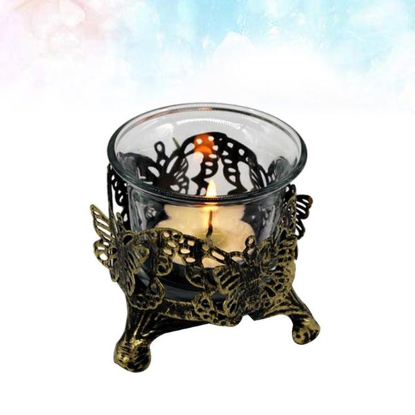 

candle holders vintage glass candlestick candlescape carved hollow holder wedding bar (style, include glass)