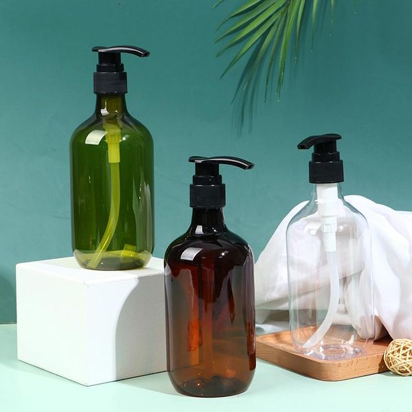 

liquid soap dispenser 500ml bathroom portable dispensers lotion shampoo shower gel holder empty bath pump bottle household