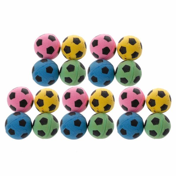 

cat toys 20pcs non-noise eva ball soft foam soccer play balls for scratching toy