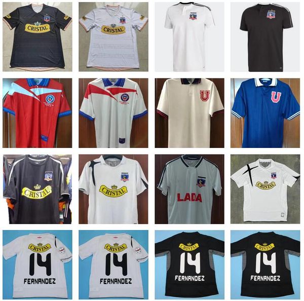 

9 zamorano 11 salas chile soccer jersey 1996 1997 1998 1991 2006 2007 2011 2012 colo colo fernrndez retro football shirt vintage classic ant, Black;yellow