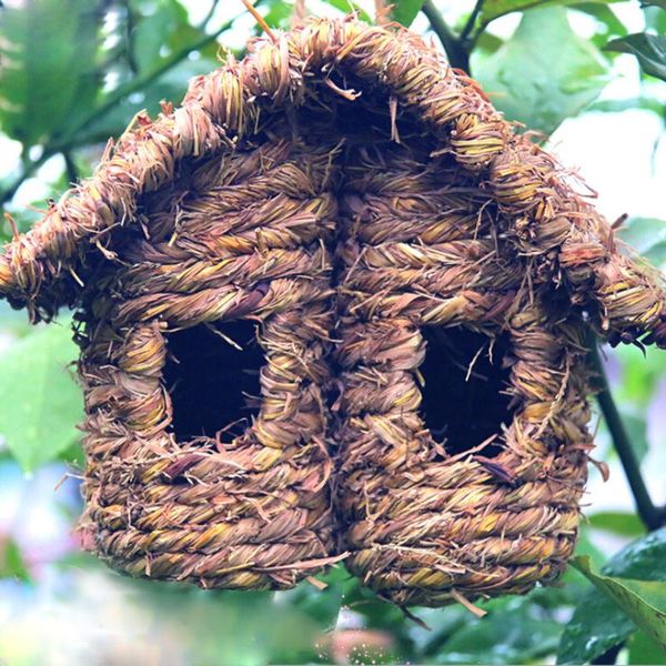 

wooden bird house hummingbird outside hanging handmade outdoor birdhouse nest for gardening decoration cages