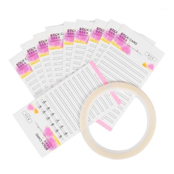 

makeup eyelash extension storage card fans volume lash 2mm sticky strip1