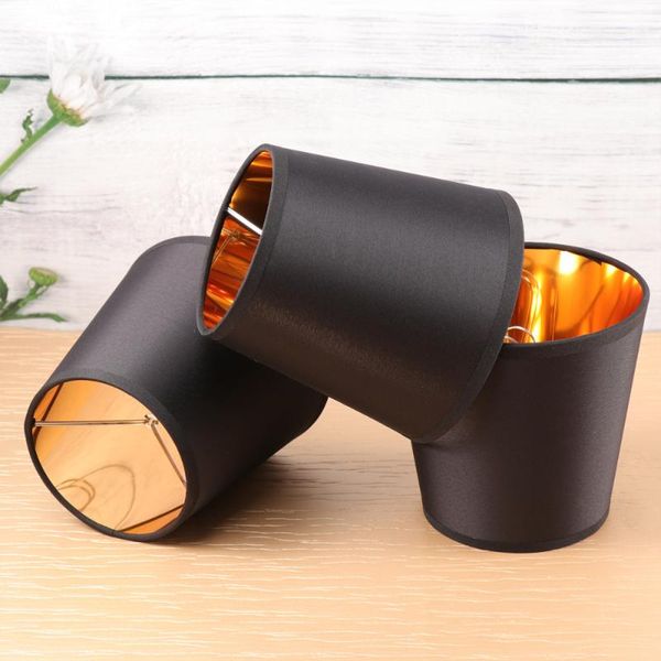 

lamp covers & shades 3pcs cloth bubble type shade simple lampshade ceiling cover light accessory for home (black)