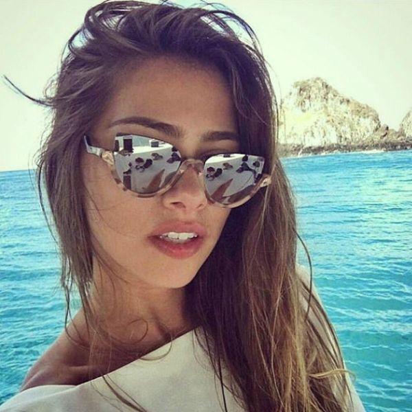 

sunglasses women cat eye luxury retro design brand sun glasses for ladies eyewear okulary lunettes feminino, White;black