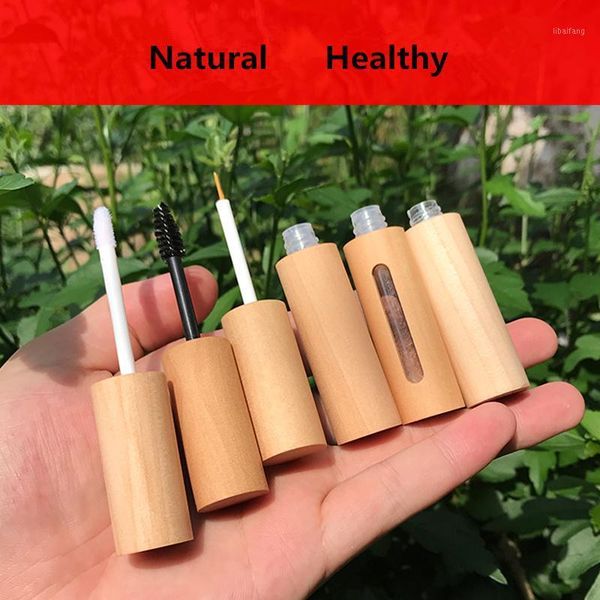 

storage bottles & jars natural health diy lip glaze tube round hollow handmade eyelash eyeliner wooden bamboo material
