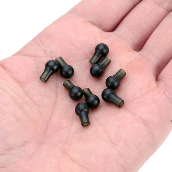 

fishing accessories 10mm 50pcs/lot round head buffer beads terminal rigs carp tackle
